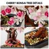 Cherry Blossom Tree Building Sets,Le-go Bonsai Tree Sets for Adults,3 in 1 Botanical Collection DIY Plant,Gift for Home Decor and Office Art view 4