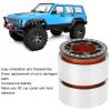 2Pcs 1.9 Inch Beadlock Wheels Crawler Wheel Hub RC Aluminium Alloy Crawler Car Rims with Socket Spanner for Crawler(Gold) view 3