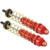 2Pcs RC Shock Absorber, 115mm / 4.5in Oil Pressure Adjustable Assembled RC Damper Set with Springs for Axial SCX10 90046 AXI03007 1/10 RC Crawler Car(Red) view 1