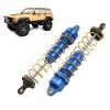 2Pcs RC Shock Absorber, 115mm / 4.5in Oil Pressure Adjustable Assembled RC Damper Set with Springs for Axial SCX10 90046 AXI03007 1/10 RC Crawler Car(Blue) view 4