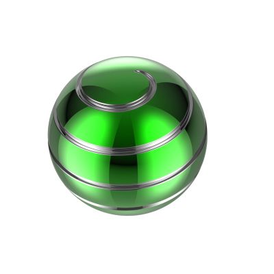 Apqdw Kinetic Desk Toys, 1.54'' Kinetic Spinning Desk Toys for Kids Adults, Fidget Toys for Party Favors, Christmas Stocking Stuffers, Easter Basket (39MM, Green-A)