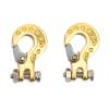 RC Trailer Hooks 2Pcs 0.7x0.5in - Aluminum Alloy Winch Tow Hook for 1/10 Scale Crawler SCX10 D90 D110 TF2, Durable & Lightweight RC Car Accessory (Gold) view 1