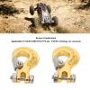 RC Trailer Hooks 2Pcs 0.7x0.5in - Aluminum Alloy Winch Tow Hook for 1/10 Scale Crawler SCX10 D90 D110 TF2, Durable & Lightweight RC Car Accessory (Gold) view 2