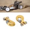 RC Trailer Hooks 2Pcs 0.7x0.5in - Aluminum Alloy Winch Tow Hook for 1/10 Scale Crawler SCX10 D90 D110 TF2, Durable & Lightweight RC Car Accessory (Gold) view 4