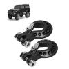 2Pcs Winch Trailer Hooks RC Trailer Hook - Aluminum Alloy Simulation Climbing Car Tow Hook for 1/10 Scale Crawler Truck SCX10 D90 D110 TF2(18.5x11.5mm/0.7x0.5in)(Black) view 1