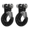 2Pcs Winch Trailer Hooks RC Trailer Hook - Aluminum Alloy Simulation Climbing Car Tow Hook for 1/10 Scale Crawler Truck SCX10 D90 D110 TF2(18.5x11.5mm/0.7x0.5in)(Black) view 4