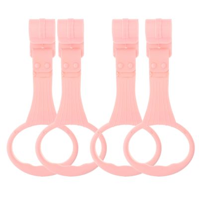 VANZACK 4 Pcs Baby Pull up Rings Baby Playpen Pull up Rings Baby Bed Stand Walking Exercises Assistant - Crib for Infant Toddler