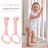 VANZACK 4 Pcs Baby Pull up Rings Baby Playpen Pull up Rings Baby Bed Stand Walking Exercises Assistant - Crib for Infant Toddler view 2