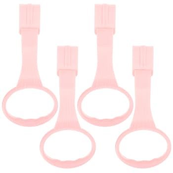 Kisangel Baby Pull up Rings 4Pcs Lightweight Foam Safety Rings Toddler Walking Assist for Crib Playpen Nursery Handheld Stand Support