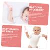Kisangel Baby Pull up Rings 4Pcs Lightweight Foam Safety Rings Toddler Walking Assist for Crib Playpen Nursery Handheld Stand Support view 4