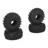 4PCS 1.0in Wheel Rubber Tires Anti Slip Better Grip RC Rubber Tyre for AXIAL SCX24 1/24 RC Crawler view 1