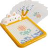 Magnetic Dots Drawing Board for Toddlers, Meroqeel Large Doodle Board with Pen Beads, Magnet Dot Art, Montessori Educational Preschool Toy, Travel Toys Over 3 Year Old Boys Girls - Rabbit view 1