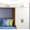 PILYON Dresser Knobs 2 Pack Tatami Solid Wood Princess Children's Room Color Small Handle Butterfly-Shaped Furniture Wardrobe Shoe Cabinet Anti-Collision Handle,White Hole Distance 96mm view 4