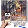 DIY Oil Painting Kit,Woods Near Oele Painting by Piet Mondrian Paint by Numbers Kit for Kids and Adults view 1