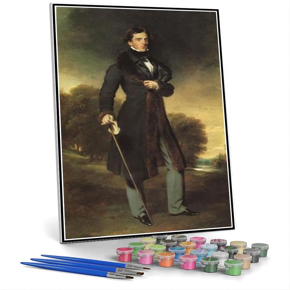 DIY Painting Kits for Adults Portrait of David Lyon Painting by Thomas Lawrence Arts Craft for Home Wall Decor