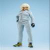 1/12 Scale Female Clothes,Female Tight Vest Pants Hoodies Clothes Sports Tank Tops Sweater Trousers Costume Outfit Clothing for 6inch Action Figure Body (Gray Hoodies+White Vest+Gray Pants) view 3