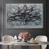 DIY Oil Painting Kit,The Gray Tree Painting by Piet Mondrian Paint by Numbers Kit for Kids and Adults view 3