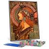 DIY Oil Painting Kit,Soap Factory of Bagnolet Painting by Alphonse Mucha Paint by Numbers Kit for Kids and Adults view 1