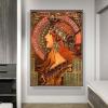DIY Oil Painting Kit,Soap Factory of Bagnolet Painting by Alphonse Mucha Paint by Numbers Kit for Kids and Adults view 2