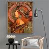 DIY Oil Painting Kit,Soap Factory of Bagnolet Painting by Alphonse Mucha Paint by Numbers Kit for Kids and Adults view 3
