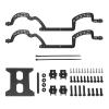 1 Set SCarbon Fiber RC Chassis Kit Frame Girder Upgrade Parts for Traxxas TRX4M for Defender Crawler RC Car Replacement Accessories view 3
