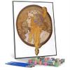 DIY Oil Painting Kit,Byzantine Head The Blonde Painting by Alphonse Mucha Paint by Numbers Kit for Kids and Adults view 1