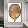 DIY Oil Painting Kit,Byzantine Head The Blonde Painting by Alphonse Mucha Paint by Numbers Kit for Kids and Adults view 2