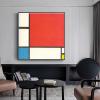 DIY Oil Painting Kit,Composition with Red Blue and Yellow Painting by Piet Mondrian Paint by Numbers Kit for Kids and Adults view 2