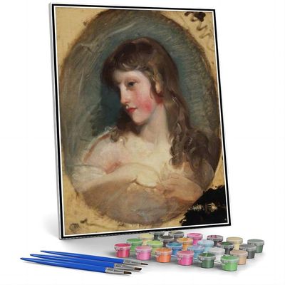DIY Painting Kits for Adults Study of A Girl Painting by Thomas Lawrence Paint by Number Kit On Canvas for Beginners