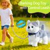 HCdoujoy Husky Walking Dog Barking Toy, Musical Singing Dancing Volume Control Interactive Puppy Walk Along with Leash, Wagging Tail Shaking Head, Robot Plush Stuffed Animal Puppy for Kid view 3