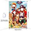 DPKOW Kids Pirate Photo Prop, Fun Fabric Face in Hole Backdrop Door Banner for Kids Birthday Party Decorations, Giant Pirate Face Photo Banner, 3.3x6ft view 2