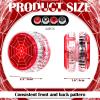 Liliful 24 Pcs Spider Party Favors LED Lighted Yo Yo Bulk for Kids Beginner Plastic Responsive Ball Spider Theme Birthday Party Supplies Goodies Bag Filler (Red,Black) view 2
