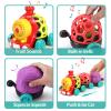 MOONTOY Toddler Train Toys for 1 Year Old Boy Birthday Gift Easter Basket Stuffers, Musical Push Go Baby Car Toys for Toddlers 1-3 0-2, Baby Boy Toys 6-12 Month, Infant Rattle 5 6 7 8 9 10 11 12 Month view 2