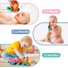 MOONTOY Toddler Train Toys for 1 Year Old Boy Birthday Gift Easter Basket Stuffers, Musical Push Go Baby Car Toys for Toddlers 1-3 0-2, Baby Boy Toys 6-12 Month, Infant Rattle 5 6 7 8 9 10 11 12 Month view 4