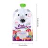10 Pcs 200ml Reusable Food Pouch Plastic Freezable Baby Food Storage Pouch Portable Squeeze Reusable Pouch for Fruit Puree view 2