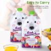 10 Pcs 200ml Reusable Food Pouch Plastic Freezable Baby Food Storage Pouch Portable Squeeze Reusable Pouch for Fruit Puree view 4