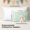 KeaBabies 2-Pack Toddler Pillows 2 Year Old to 5-13x18 Soft Organic Cotton Kids Pillow for Sleeping, Travel, School, Daycare, Nap, Toddler Bed, Machine Washable, Without Pillowcase (DinoLand) view 3