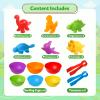 Counting Dinosaurs Toys Matching Games with Sorting Bowls for Kids Toddler Learning Activities Preschool Must Have Manipulatives Montessori Fine Motor Skills Toys Age 3 4 5 Years (Dinosaurs) view 3