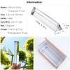 QFkris 2 Pack 6inch K9 Crystal Optical Glass Triangular Prism Clear Triple Prism for Photography Effects Physics Teaching Light Spectrum Optics Kits,Clear view 2
