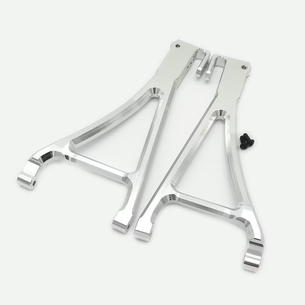 Aluminum Front Lower Suspension Arms Left and Right Silver for Traxxas 1/10 E REVO Summit 5331 5332