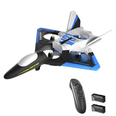GoolRC RC Plane, 6 Channel RC Airplane, 2.4GHz Remote Control Airplane, Foam RC Glider, Easy to Fly RC Aircraft, V31 RC Jet Fighter with 3D Flips, Gravity Sensing, Headless Mode, 2 Batteries