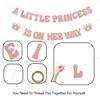 A Little Princess is on her Way Banner, Princess Baby Shower Decorations, Crown Gender Reveal Party Decoration, Baby Girls Birthday Party Supplies Rose Gold view 2