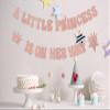 A Little Princess is on her Way Banner, Princess Baby Shower Decorations, Crown Gender Reveal Party Decoration, Baby Girls Birthday Party Supplies Rose Gold view 4