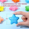 Leyndo Motivational Star Stress Ball Inspirational Star Stress Balls Bulk Relief Balls with Quotes 2.2 Inch Mini Colorful Foam Stress Ball for Adults Kids Hand Exercise Anxiety Relief Party (100 Pcs) view 2