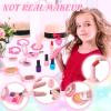 EULRGAUS Pretend Makeup for Toddlers, Kids Makeup Kit for Girl, Play Makeup for Little Girls, Toddler Makeup Kit with Unicorn Bag for Little Girls Age 3 4 5 6 7+ Christmas Birthday Gift (Fake Makeup) view 3