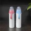 2-in-1 8oz Doudle Walled Stainless Steel Baby Bottle (Pink) view 3