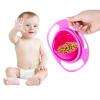 Berry President Magic Bowl 360 Degree Rotation Spill Resistant Gyro Bowl with Lid For Toddler Baby Kids Childre (Pink) view 3