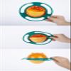 Berry President Magic Bowl 360 Degree Rotation Spill Resistant Gyro Bowl with Lid For Toddler Baby Kids Childre (Green) view 2