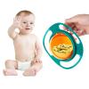 Berry President Magic Bowl 360 Degree Rotation Spill Resistant Gyro Bowl with Lid For Toddler Baby Kids Childre (Green) view 3