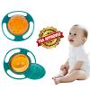 Berry President Magic Bowl 360 Degree Rotation Spill Resistant Gyro Bowl with Lid For Toddler Baby Kids Childre (Green) view 4